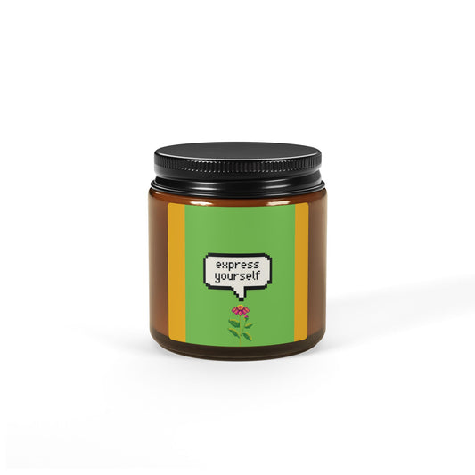 Express Yourself Scented Soy Candle - Cozy Home Decor, Gift for Friends, Self-Care, Relaxation Aid, Aromatherapy