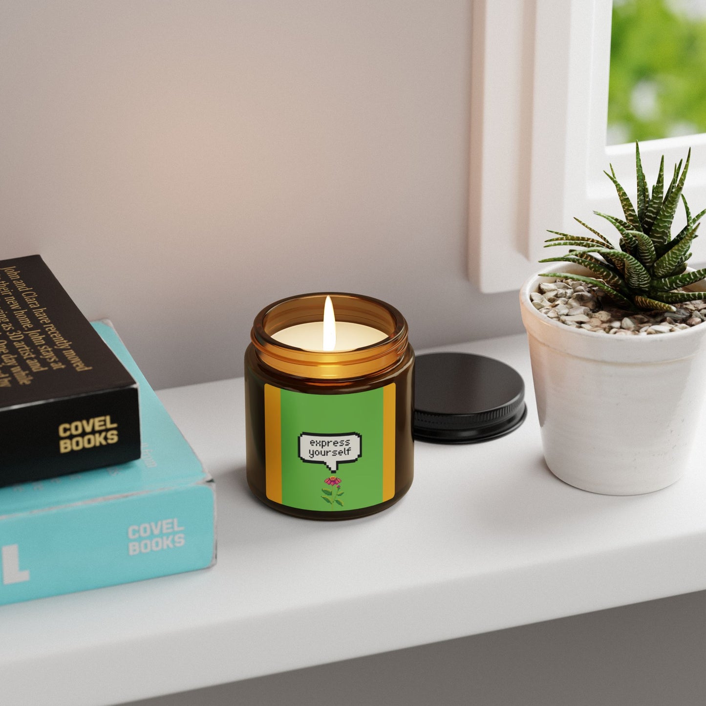Express Yourself Scented Soy Candle - Cozy Home Decor, Gift for Friends, Self-Care, Relaxation Aid, Aromatherapy