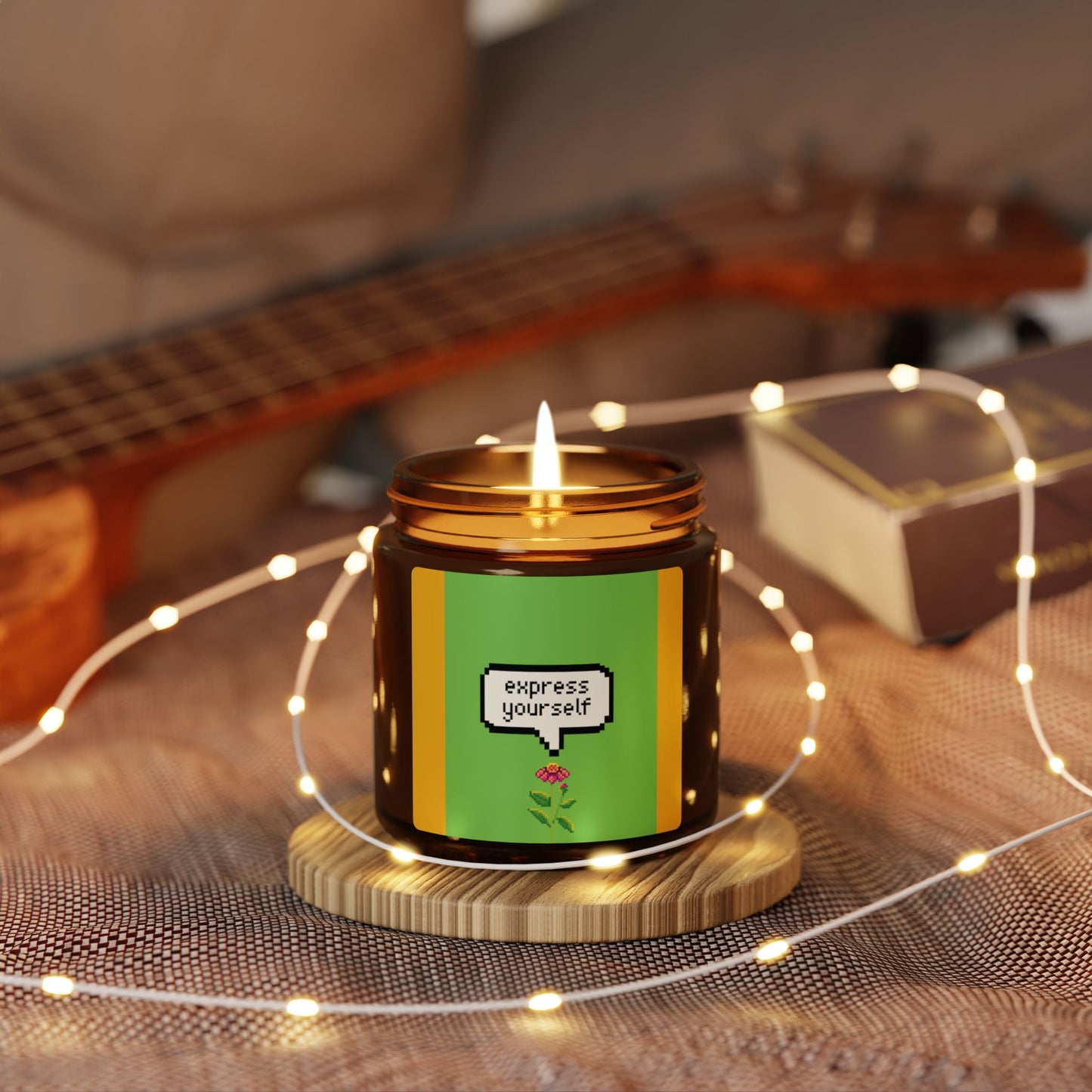 Express Yourself Scented Soy Candle - Cozy Home Decor, Gift for Friends, Self-Care, Relaxation Aid, Aromatherapy