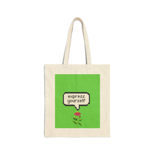 Express Yourself Cotton Canvas Tote Bag - Eco-Friendly Shopper, Gift for Artists, Cute Everyday Tote, Inspirational Bag, Stylish [...]