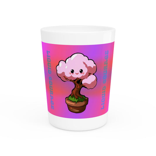 Liquid Courage Cherry blossom Shot Glass